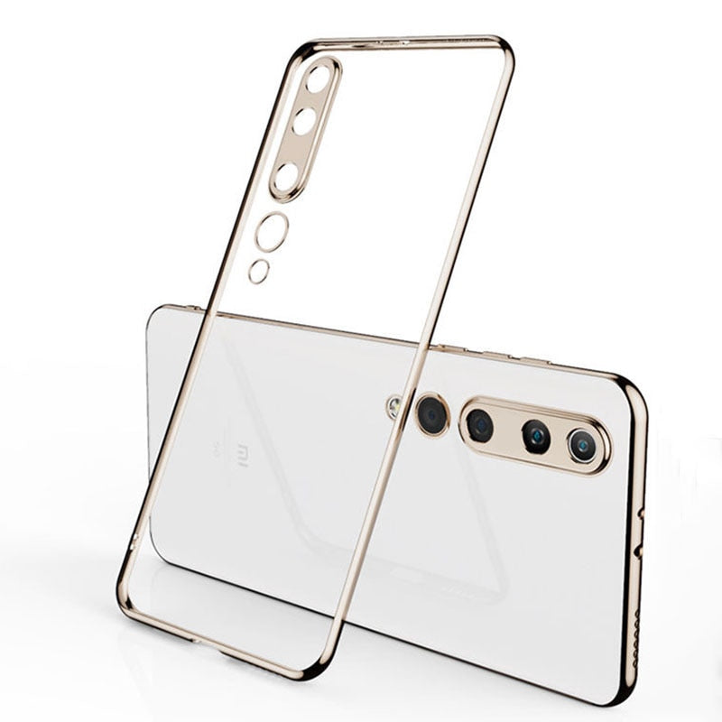 Luxury Plating Soft Clear Slim Phone Cover For Xiaomi